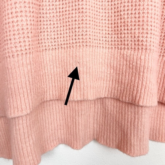 Free People Intimately Free C.O.M.F.Y.
Waffle Knit V-Neck Oversized Sweater XS/S - Picture 10 of 14